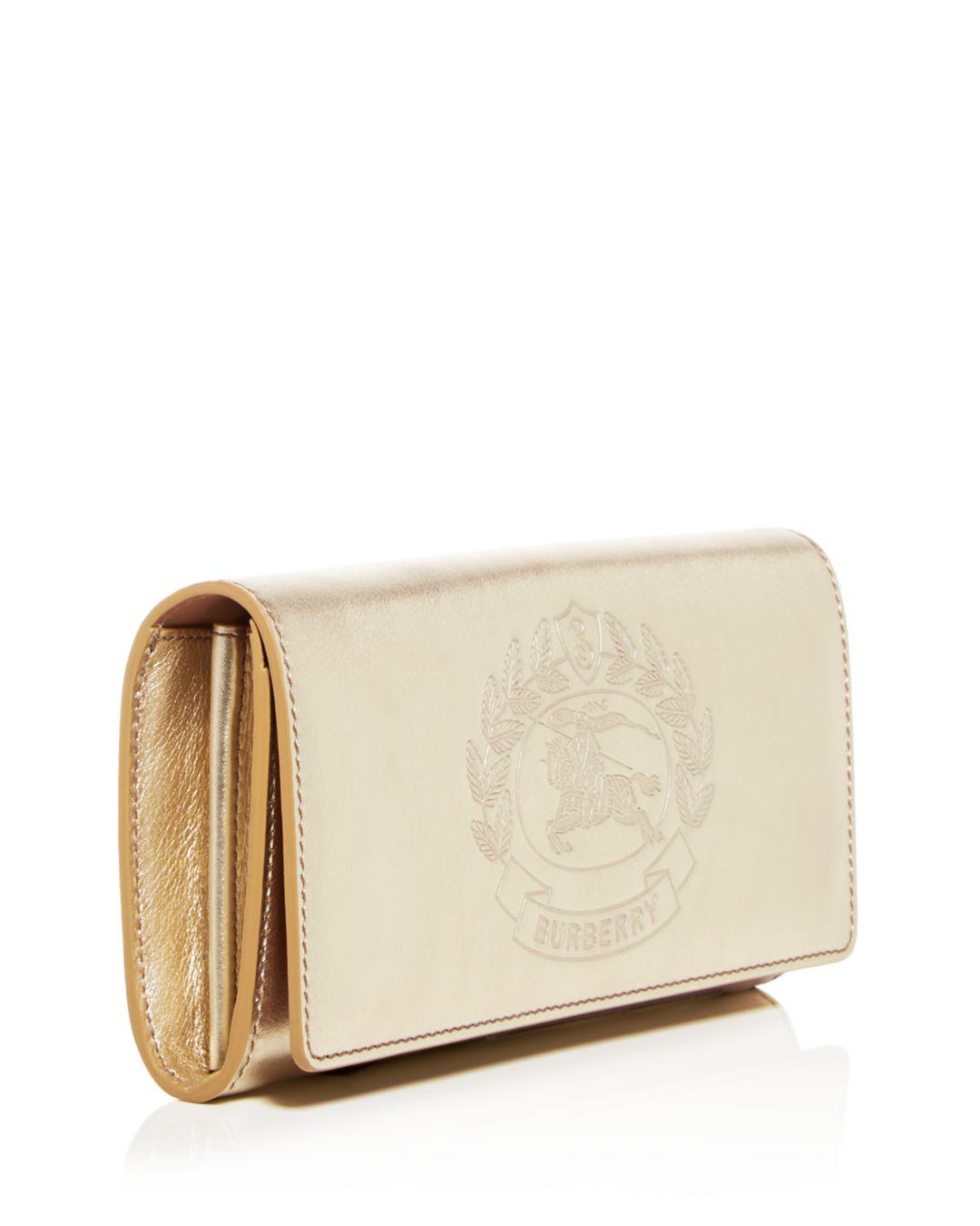 burberry wallet gold