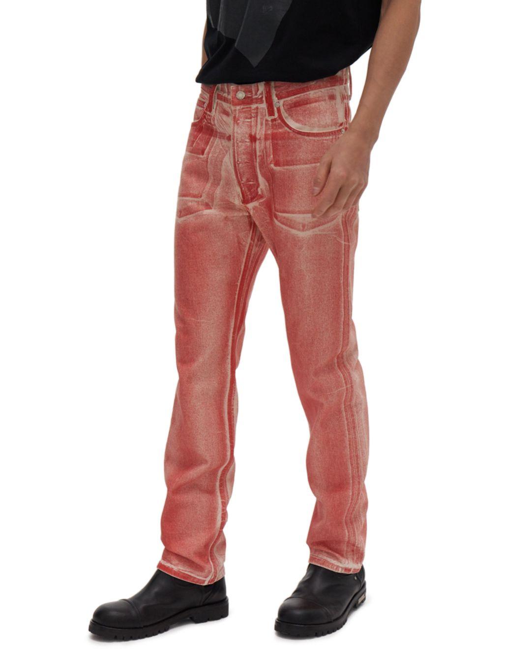 Helmut Lang Denim Masc Hi Straight Fit Jeans In Red Volcano Lacquer for Men  | Lyst Australia