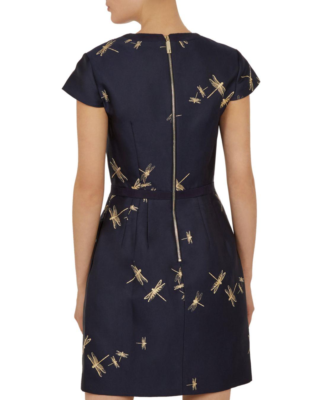 hartty dragonfly jacquard dress