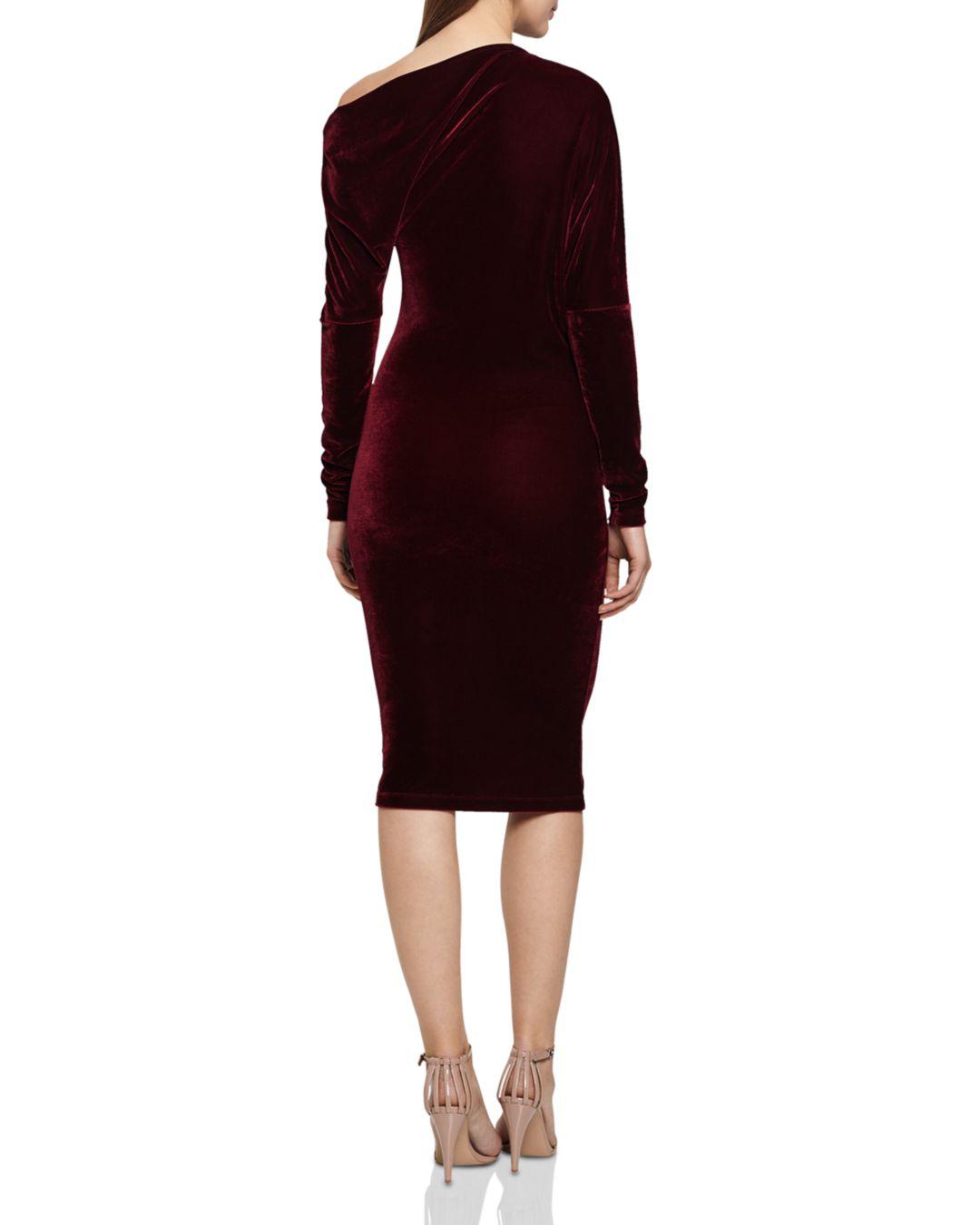 reiss elsa velvet dress