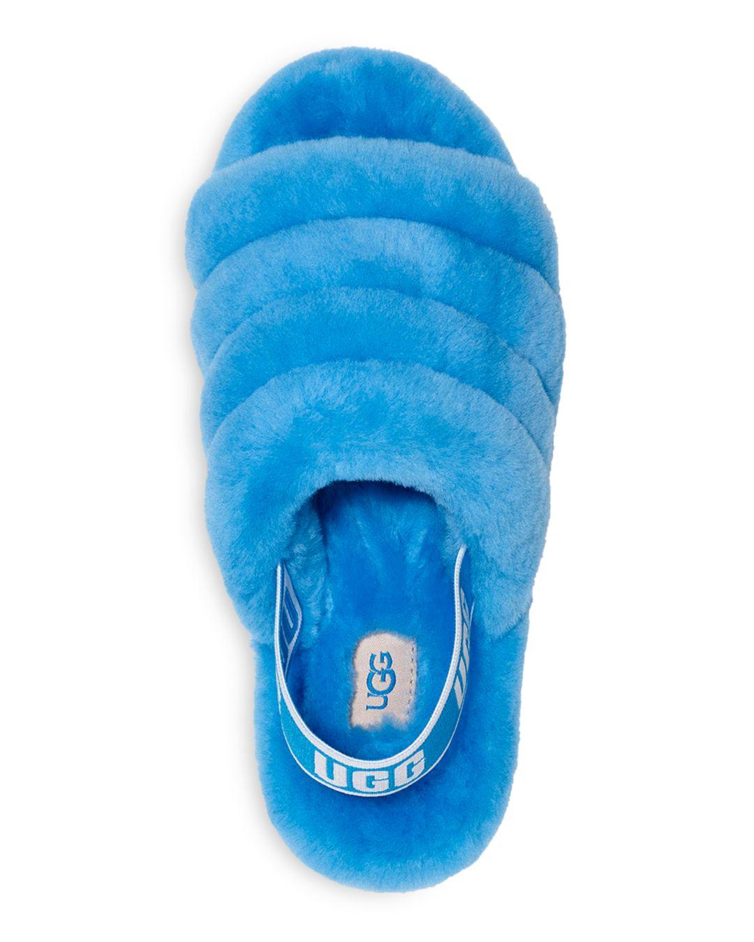 ugg slippers in blue