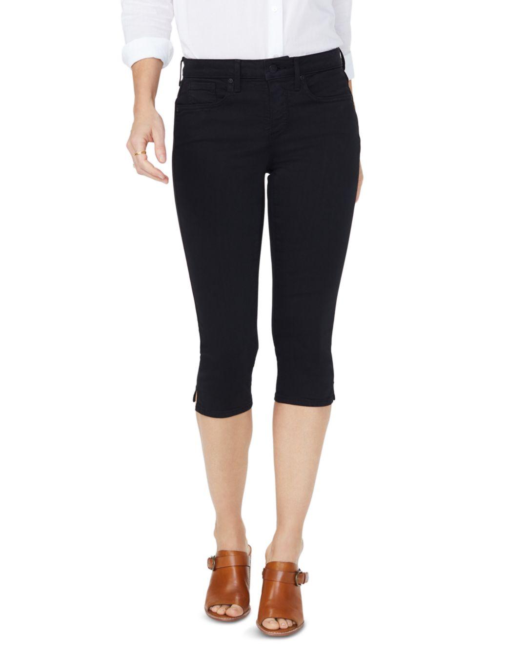 NYDJ Denim Skinny Capri Jeans In Black Lyst