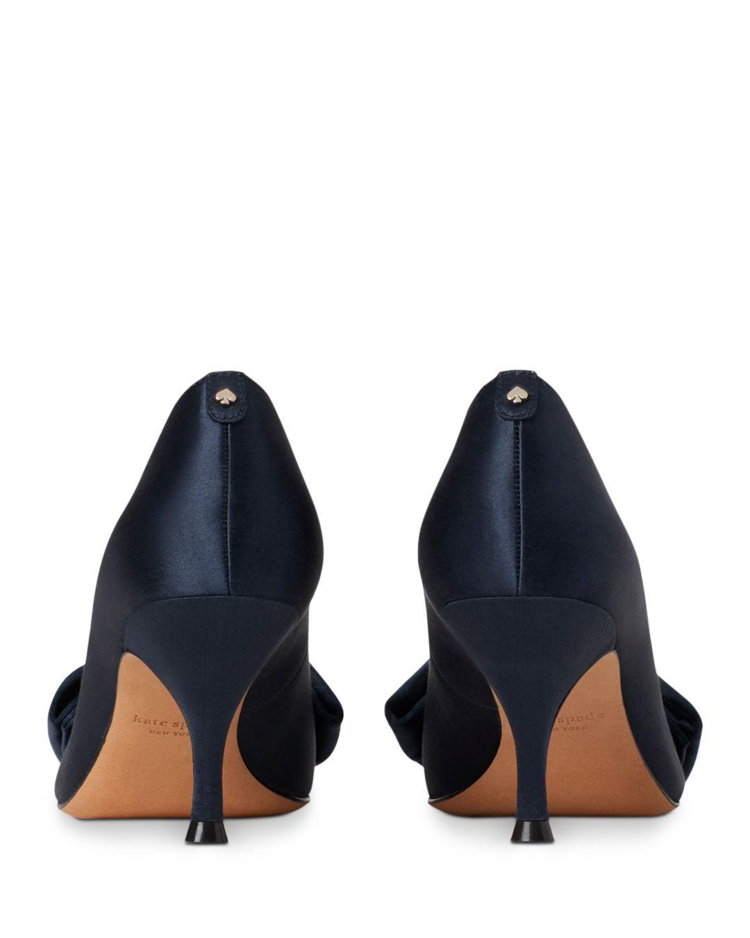Kate Spade Satin Crawford Peep-toe Bow 