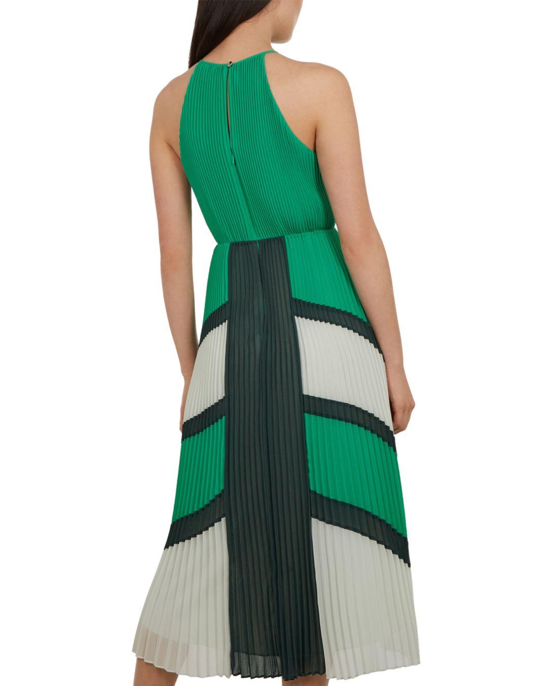 ted baker nellina pleated midi dress