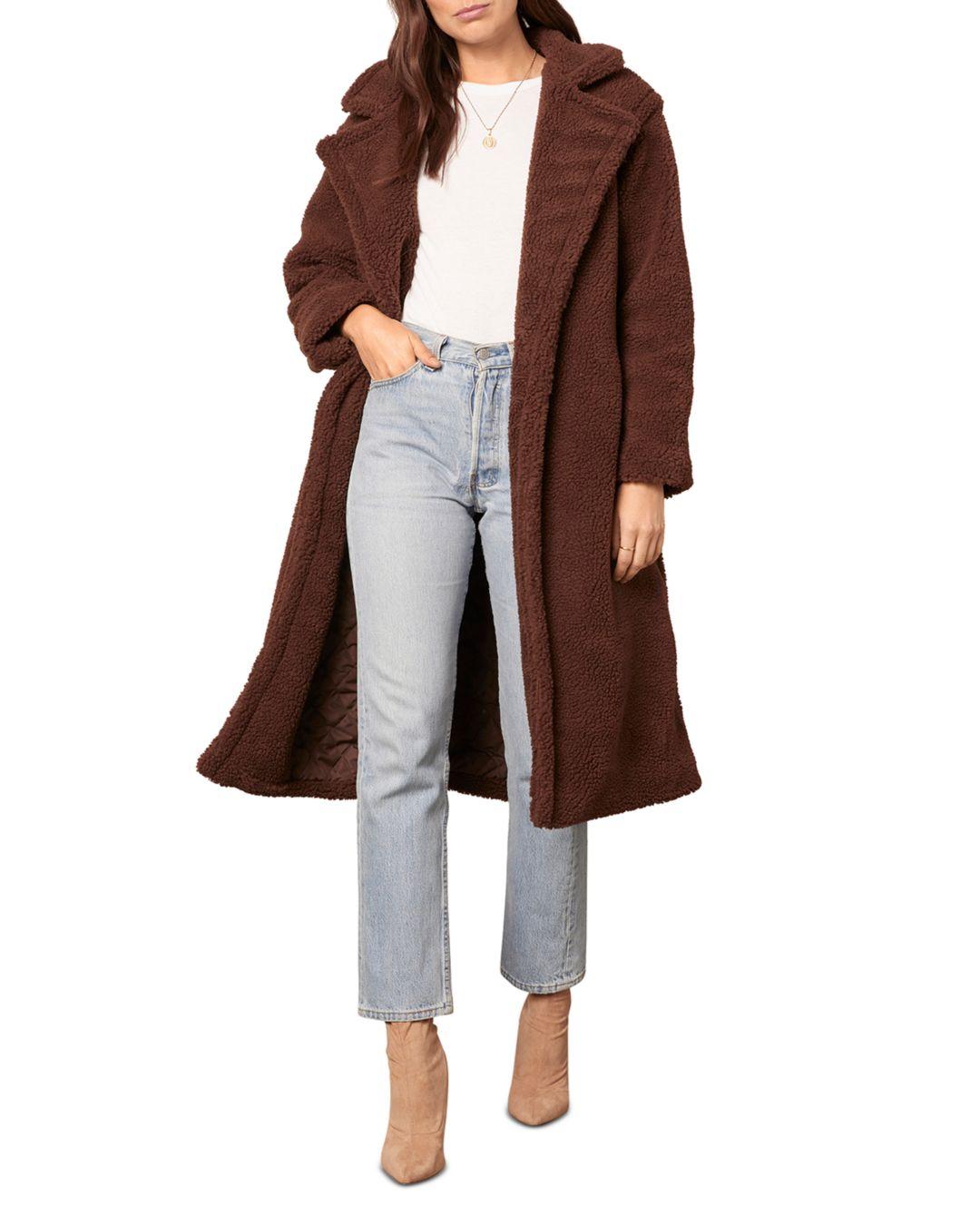 Steve Madden Notch - Lapel Teddy Coat 