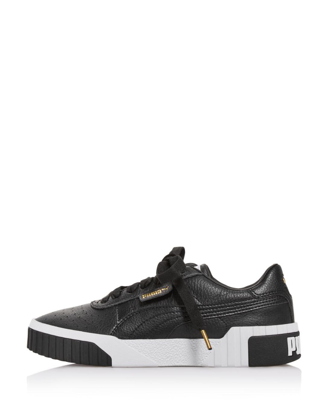 puma women's cali low top leather sneakers