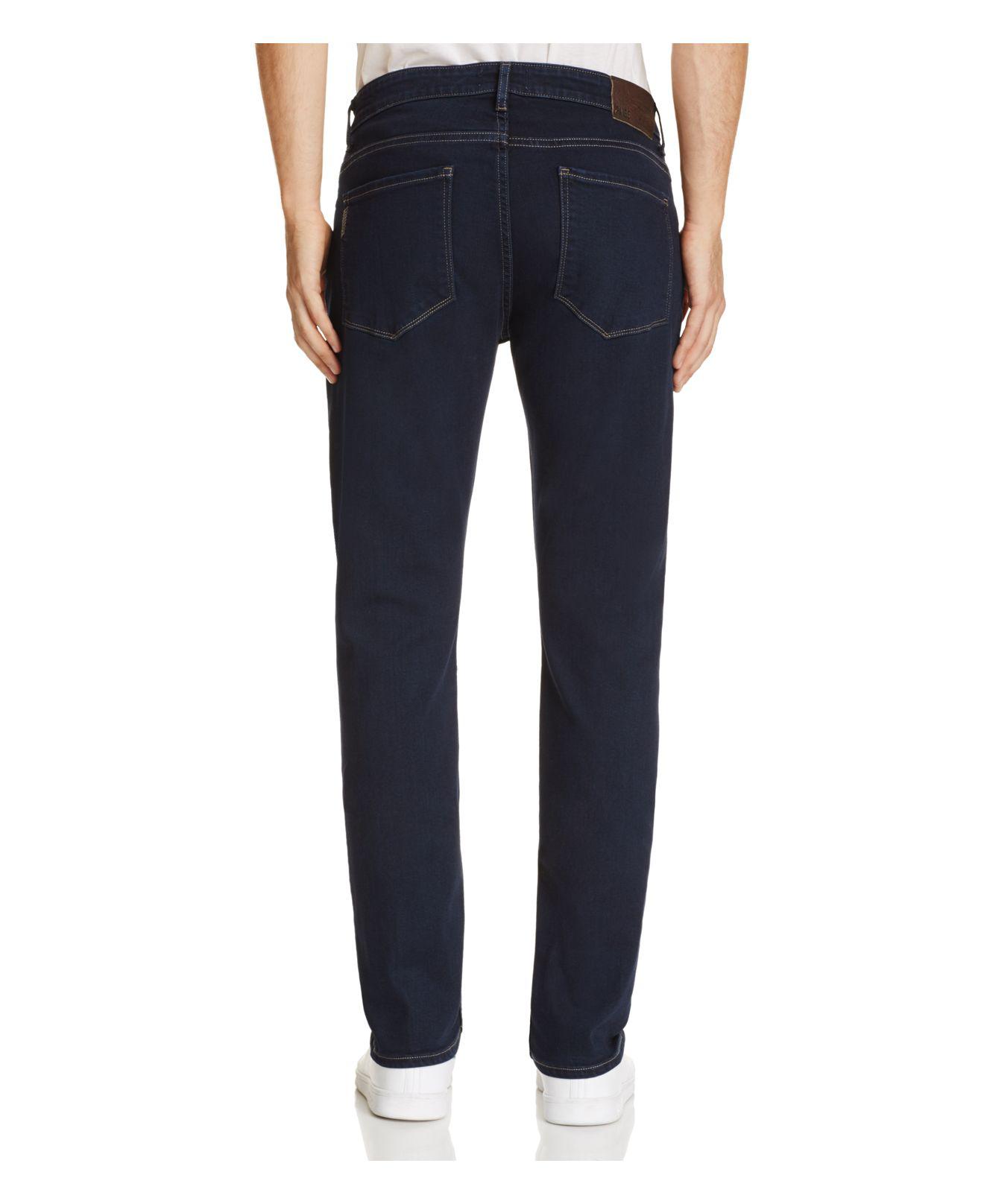 PAIGE Denim Federal Slim Fit Jeans In Finn in Blue for Men Lyst