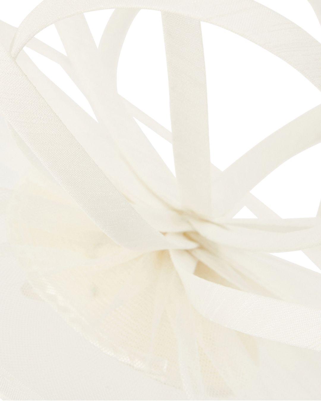 Spiral Fascinator Hat in Ivory 