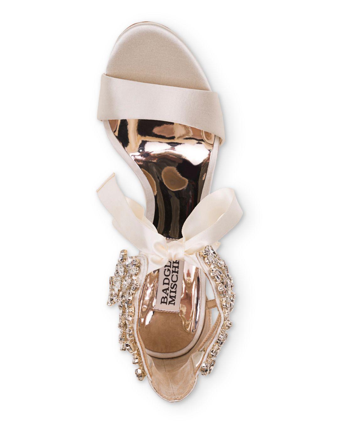 badgley mischka everafter embellished block heel