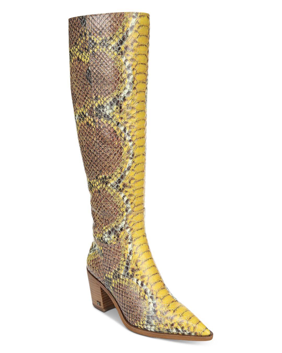 sam edelman lindsey pointed toe knee high boot