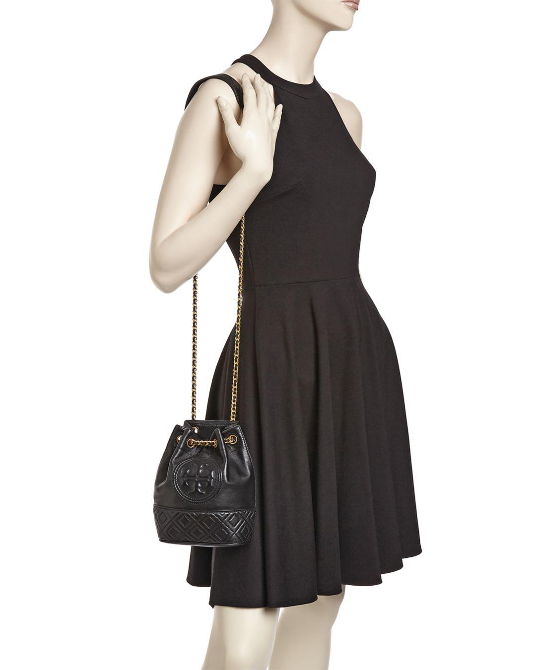 tory burch mini fleming bucket bag