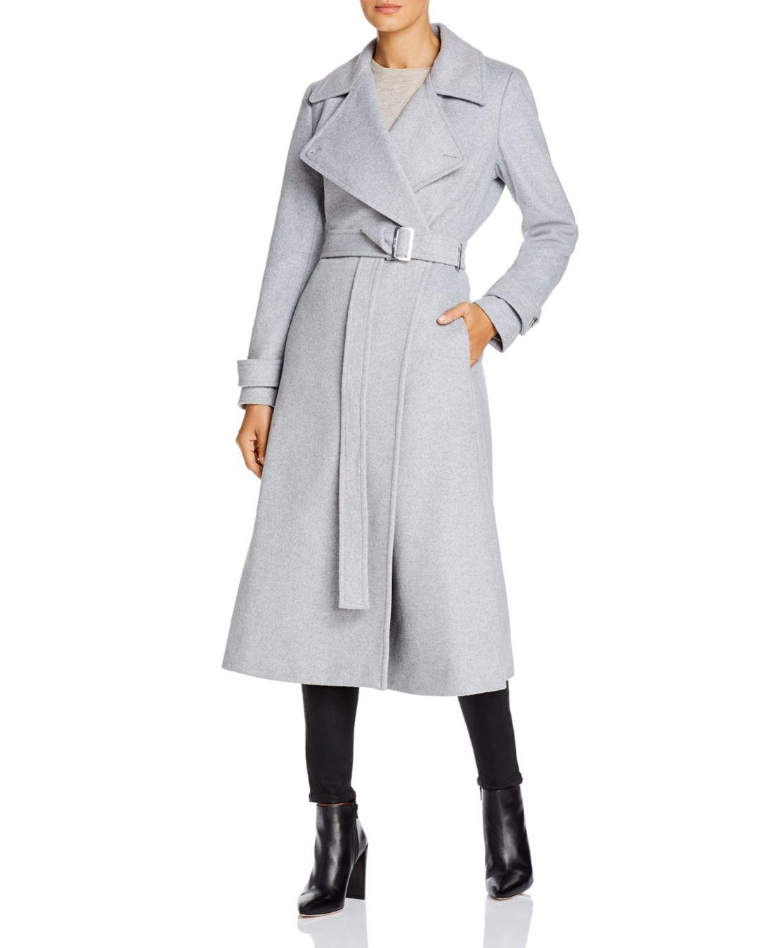 double breasted wrap coat