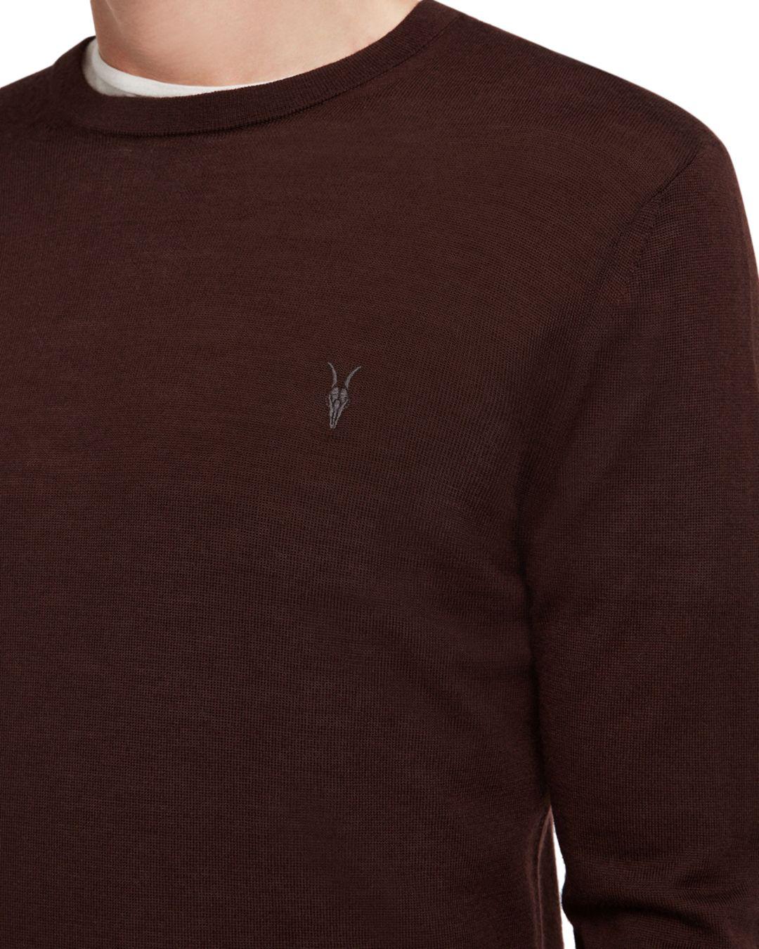 AllSaints Wool Mode Merino Sweater for Men - Lyst