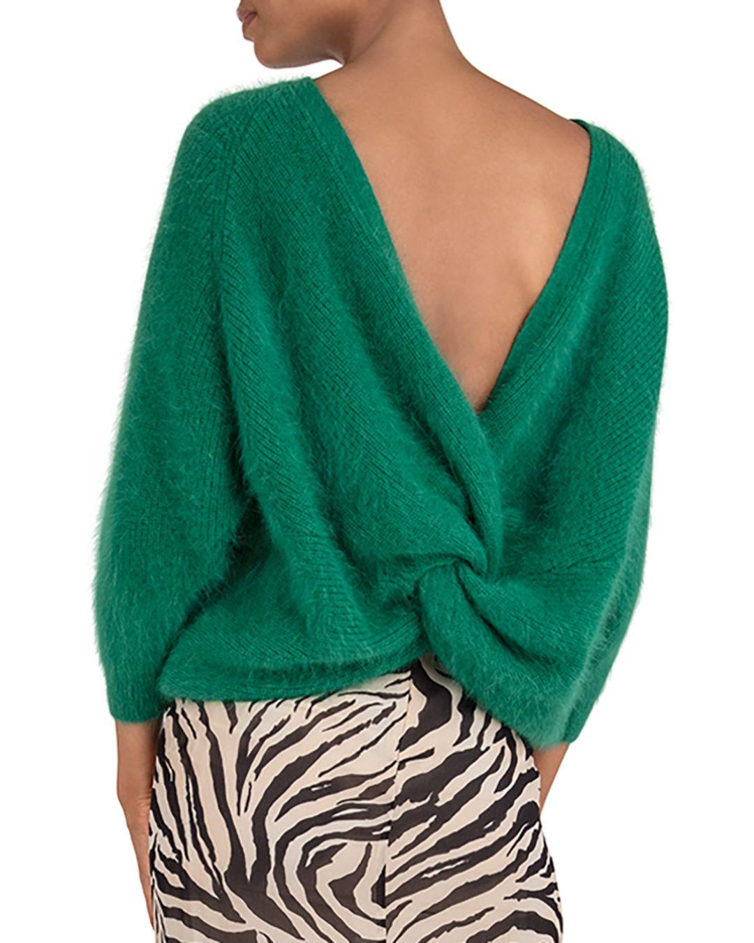 twisted back sweater