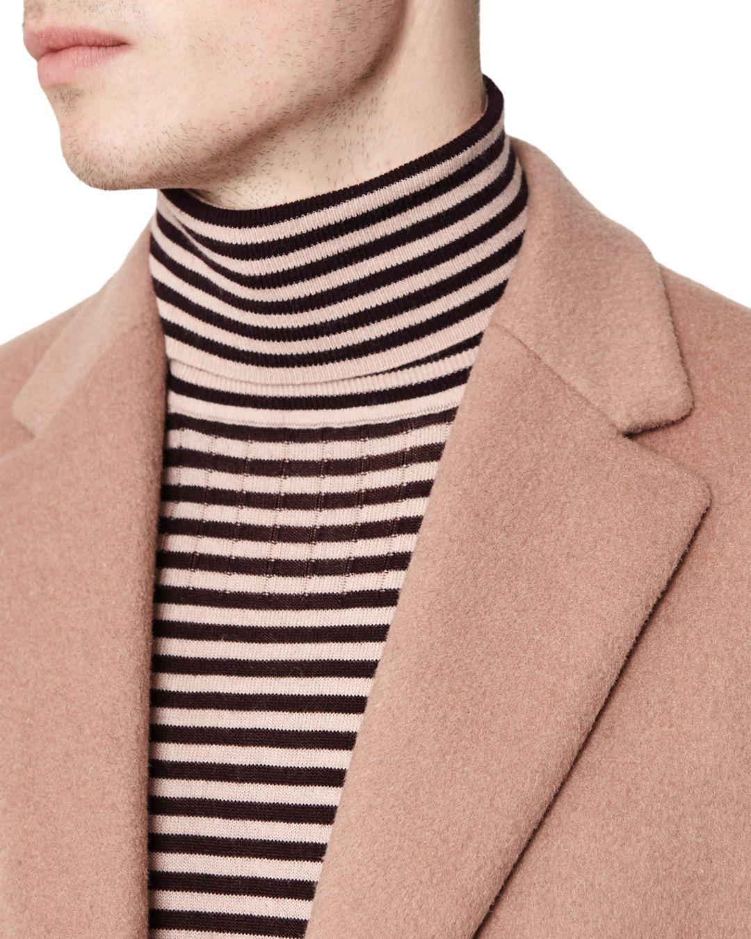 Reiss London Crombie Coat in Soft Pink (Pink) for Men - Lyst