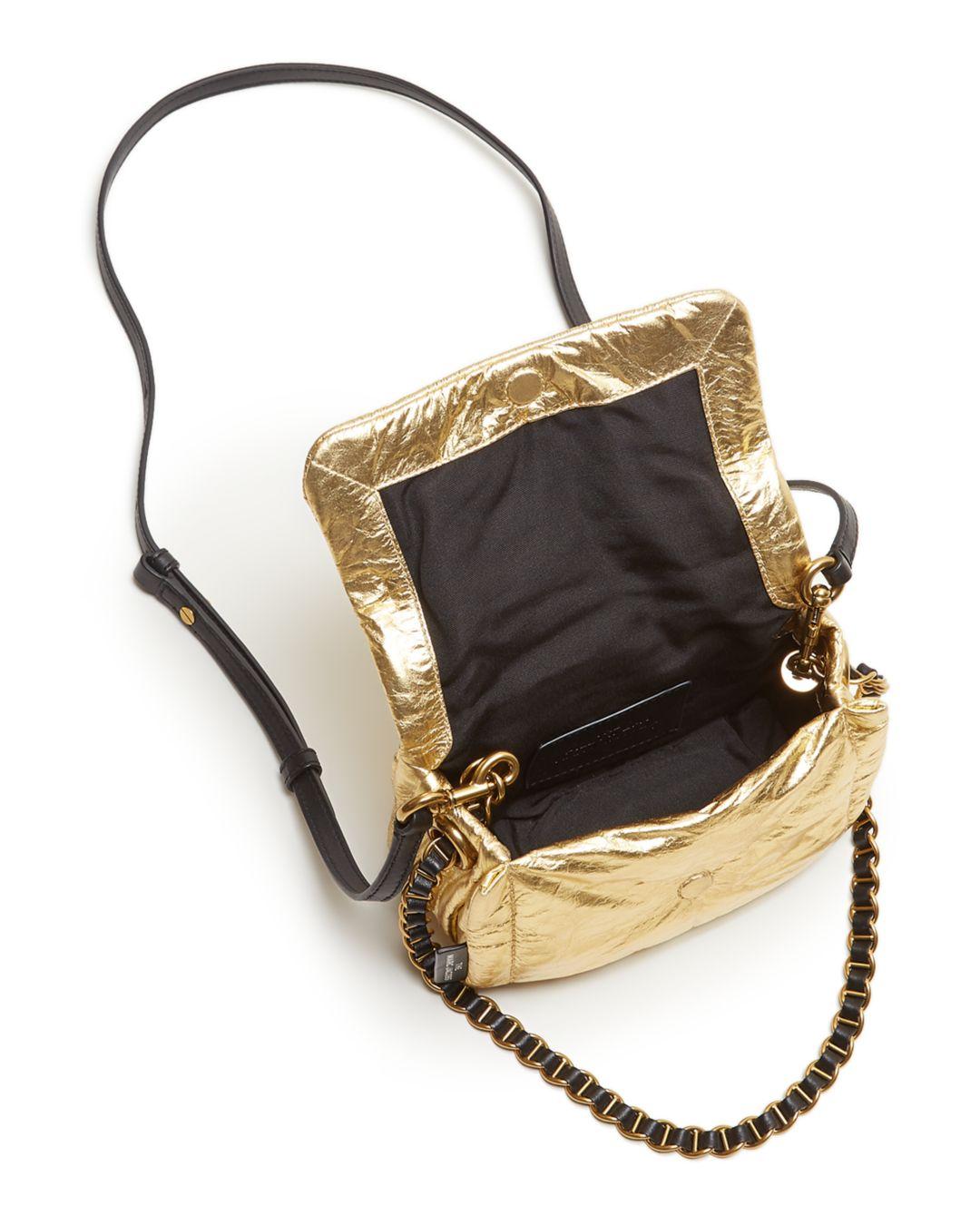 marc jacobs gold pillow bag