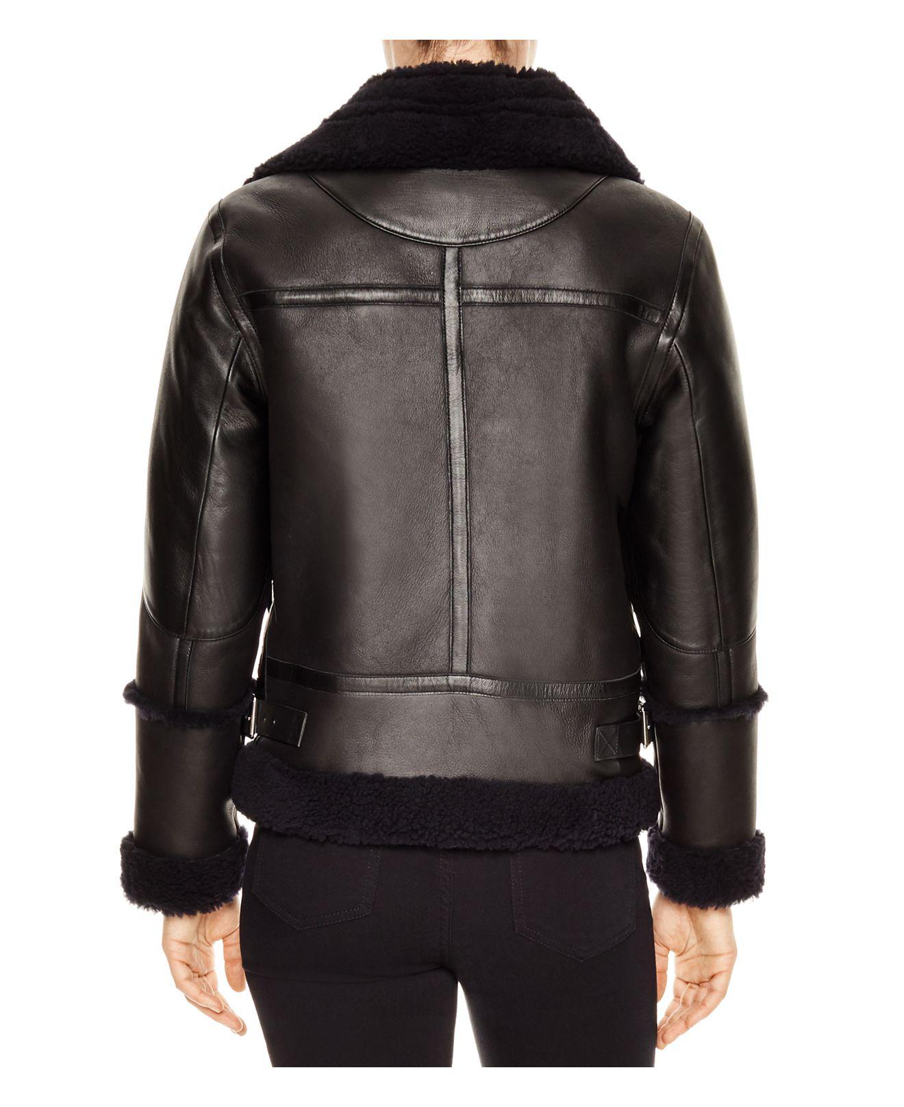 sandro shearling jacket