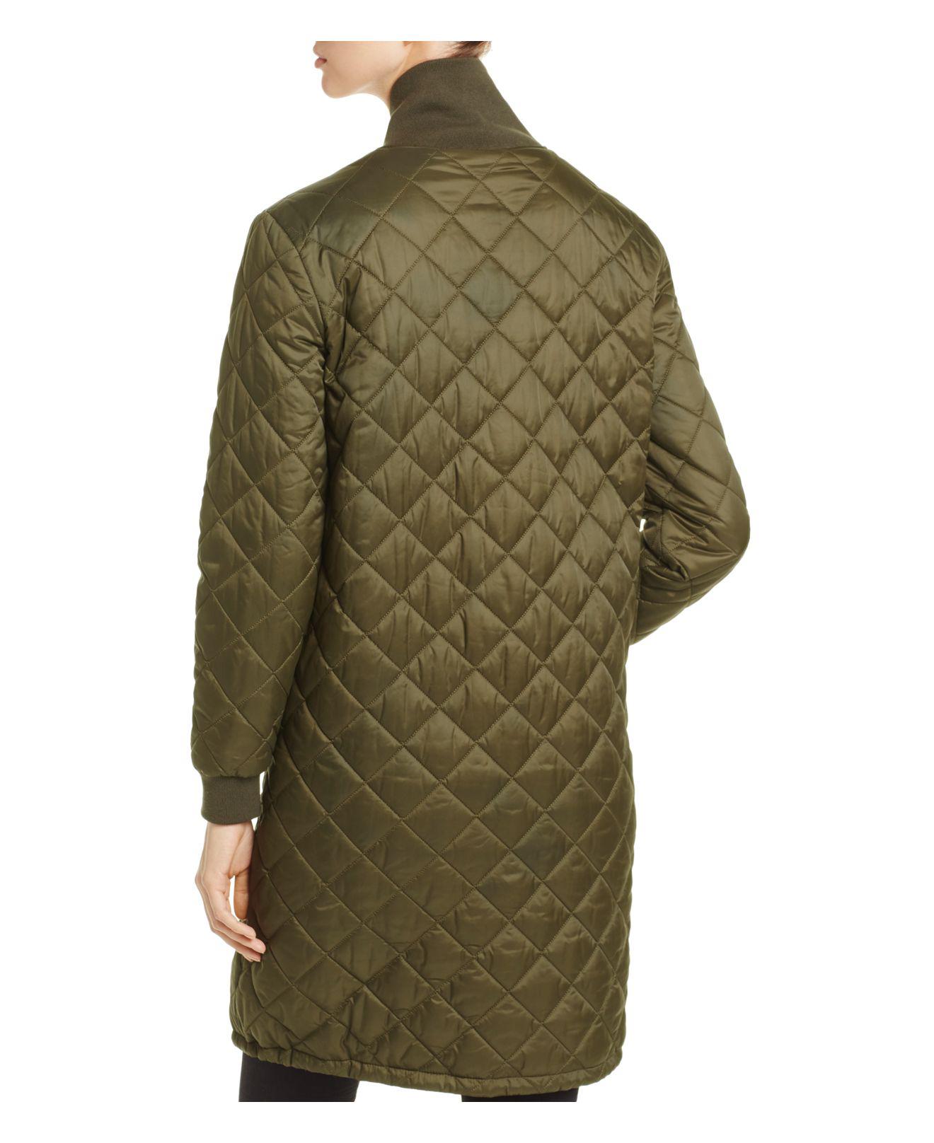 Barbour Ebbertson Long Quilted Coat in 