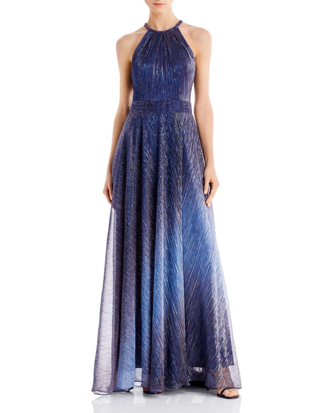 bloomingdales navy gown