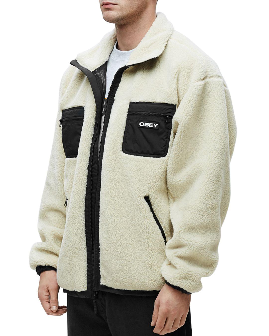 obey covert sherpa jacket
