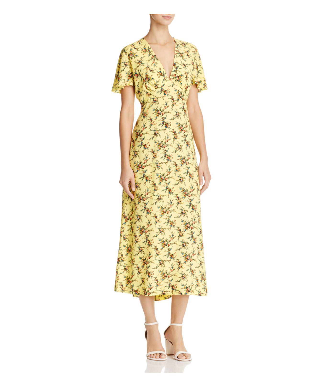 sandro yellow dress