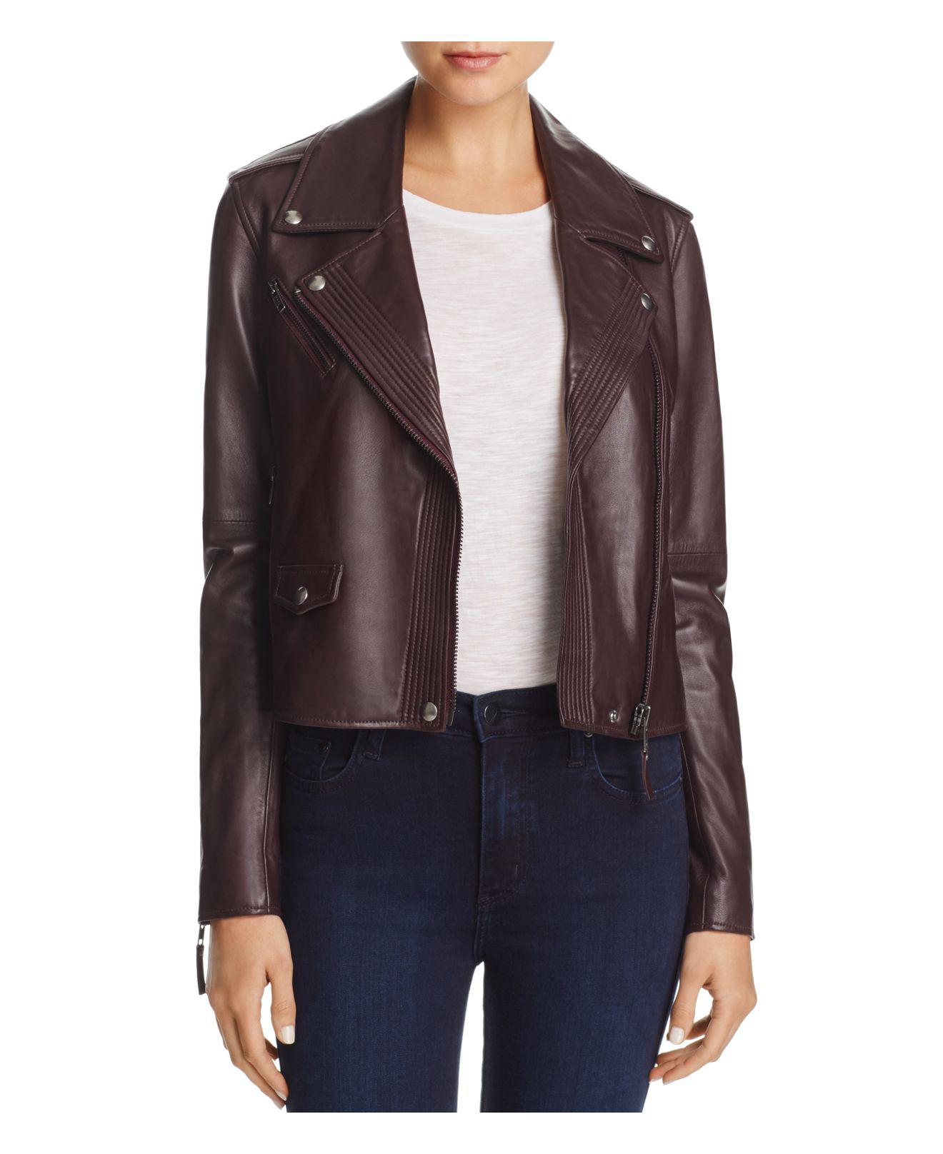 Lyst Paige Leather Jacket in Black