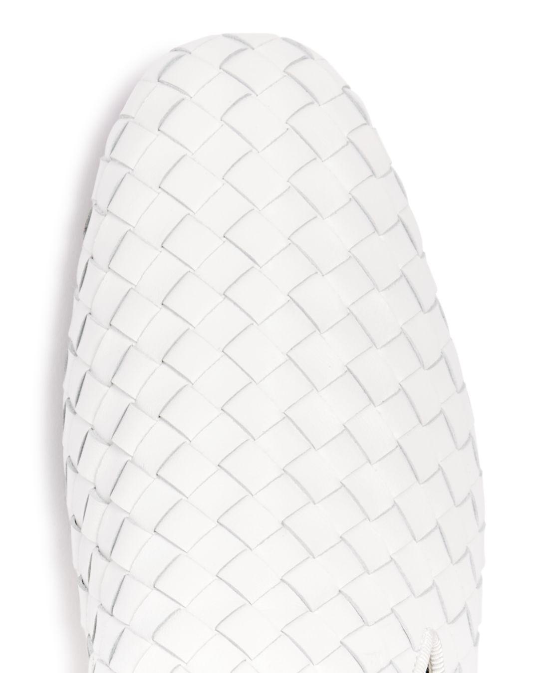 bottega veneta white quilted mules