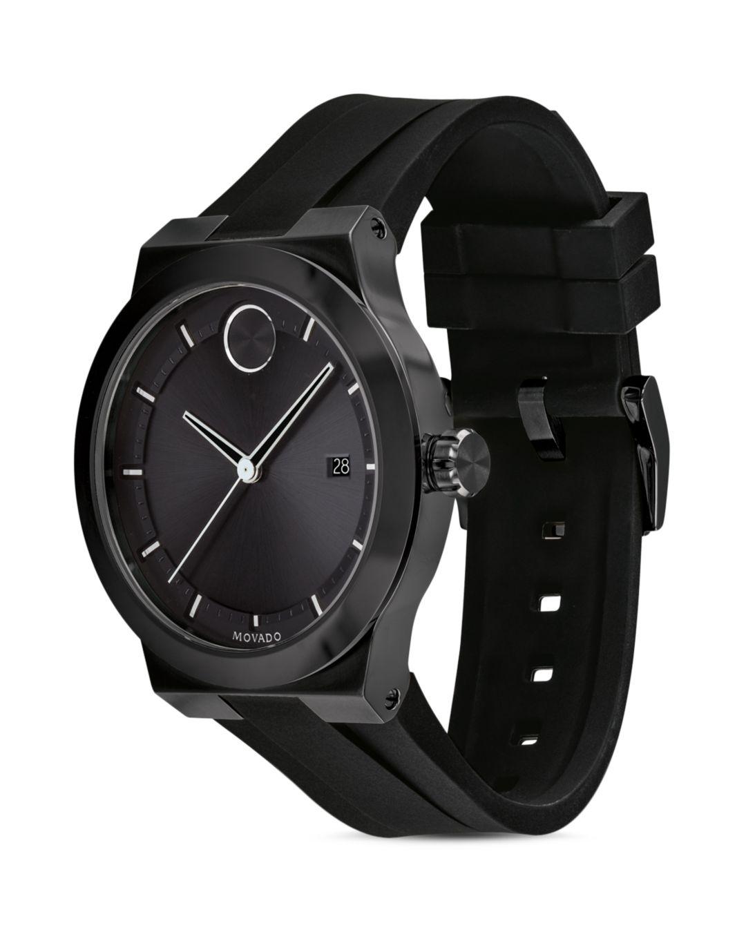 Movado Bold Fusion Stainless Steel Bracelet Watch in Black for Men