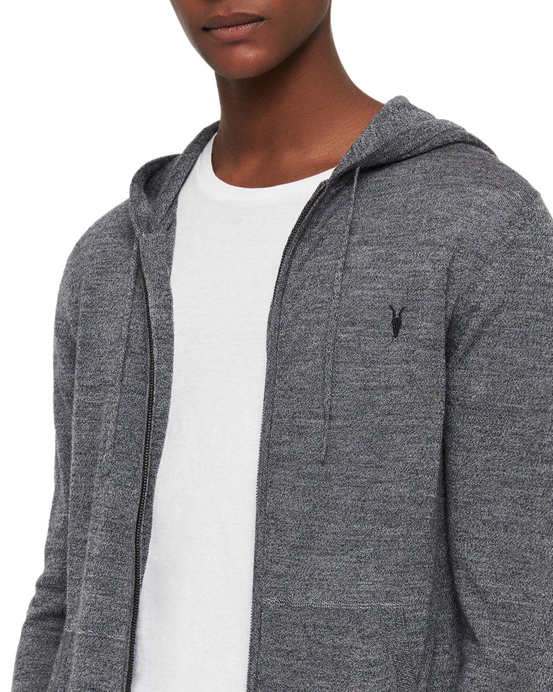 all saints mode merino zip hoodie