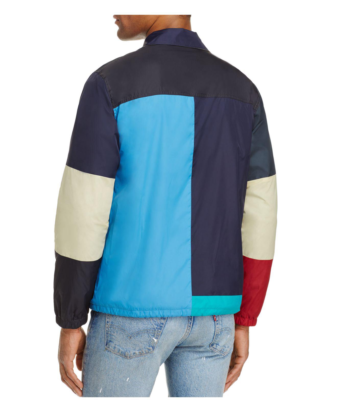 Levi's Color-block Coach Trucker Jacket in Blue for Men - Lyst