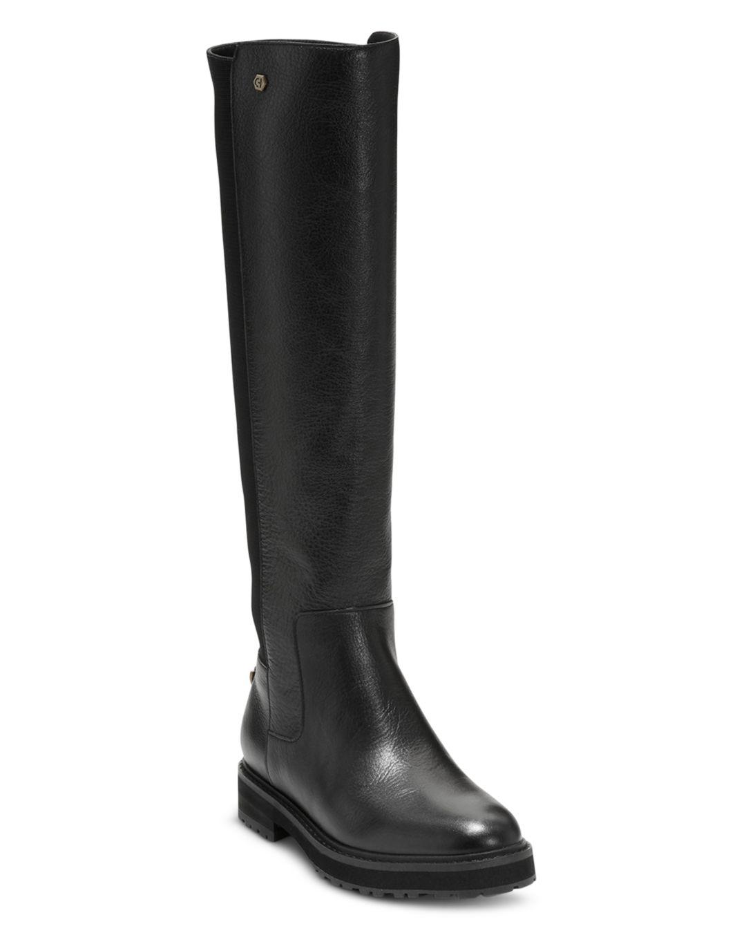 Cole Haan Greenwich Pull On Riding Boots in Black Lyst