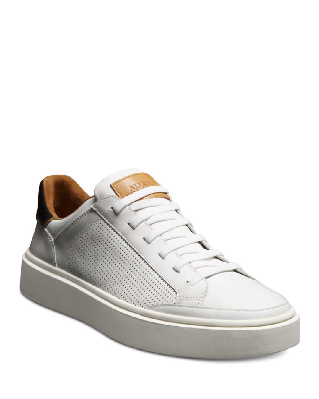Allen Edmonds Oliver Stretch Lace Slip On Sneaker in White for Men | Lyst
