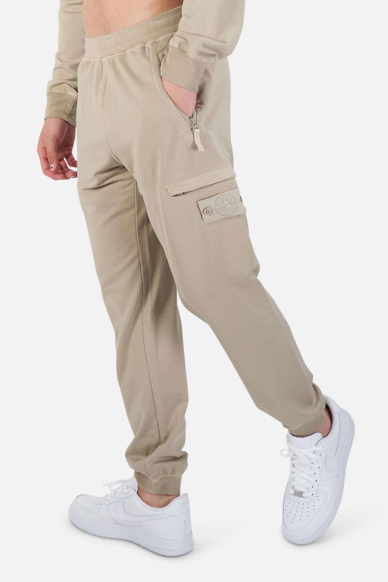 Stone Island Ghost Piece Fleece Cargo Pants in Natural for Men | Lyst