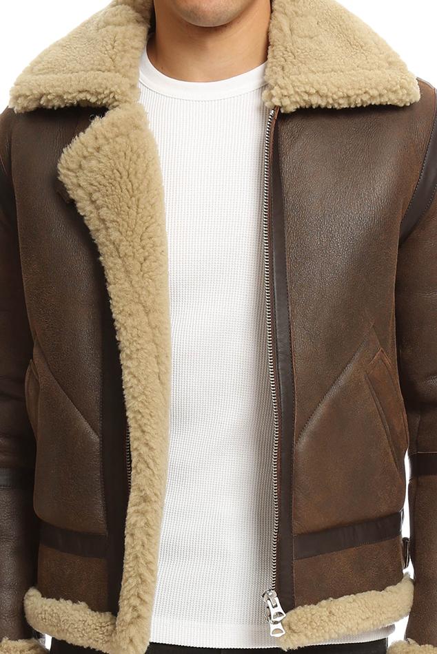 acne ian shearling jacket