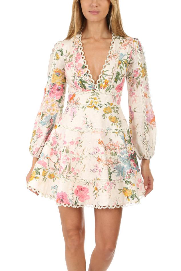 zimmermann heathers flounce short dress