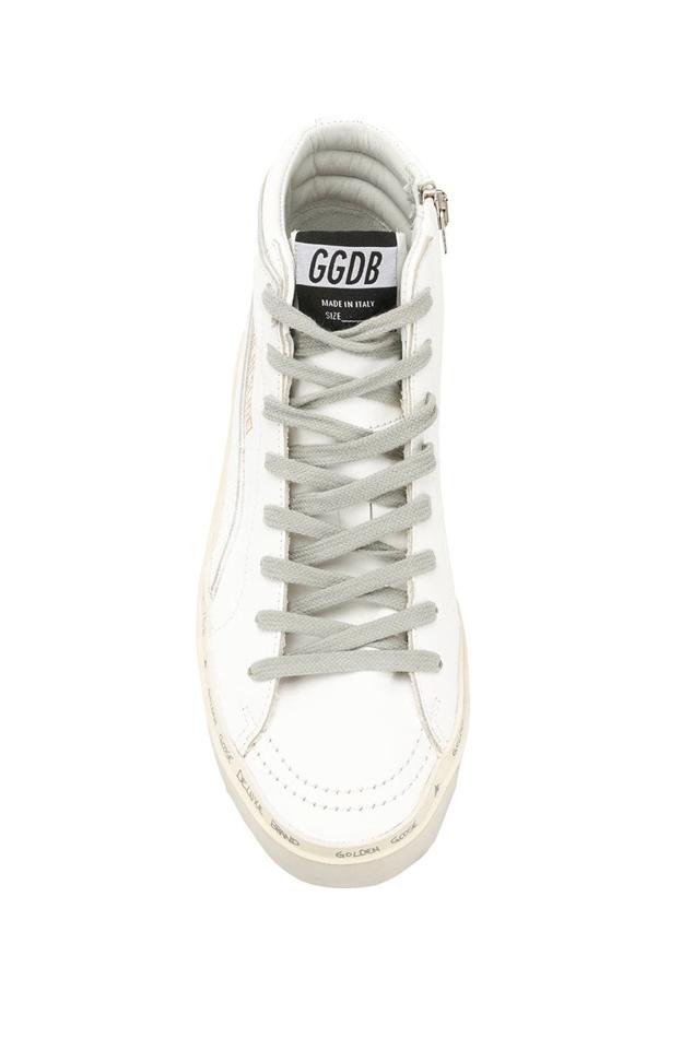 Golden Goose Leather Hi Slide Sneaker Shoes in White - Lyst