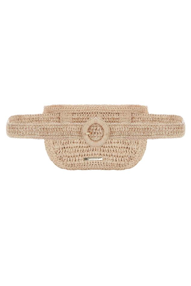 raffia belt bag