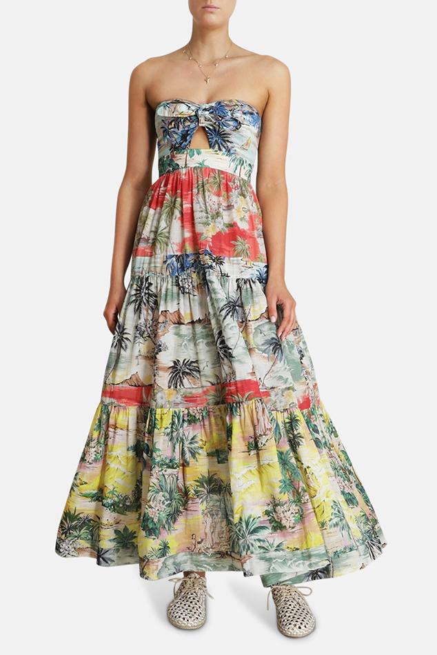 zimmermann juliette tie front dress