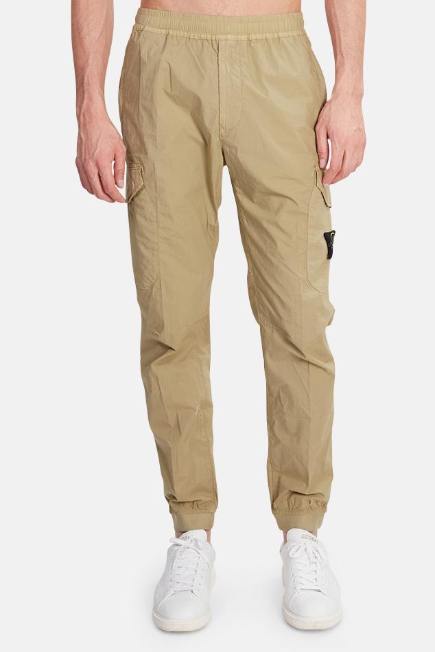 Stone Island Cotton Tapered Cargo Trousers in Beige (Natural) for Men - Lyst