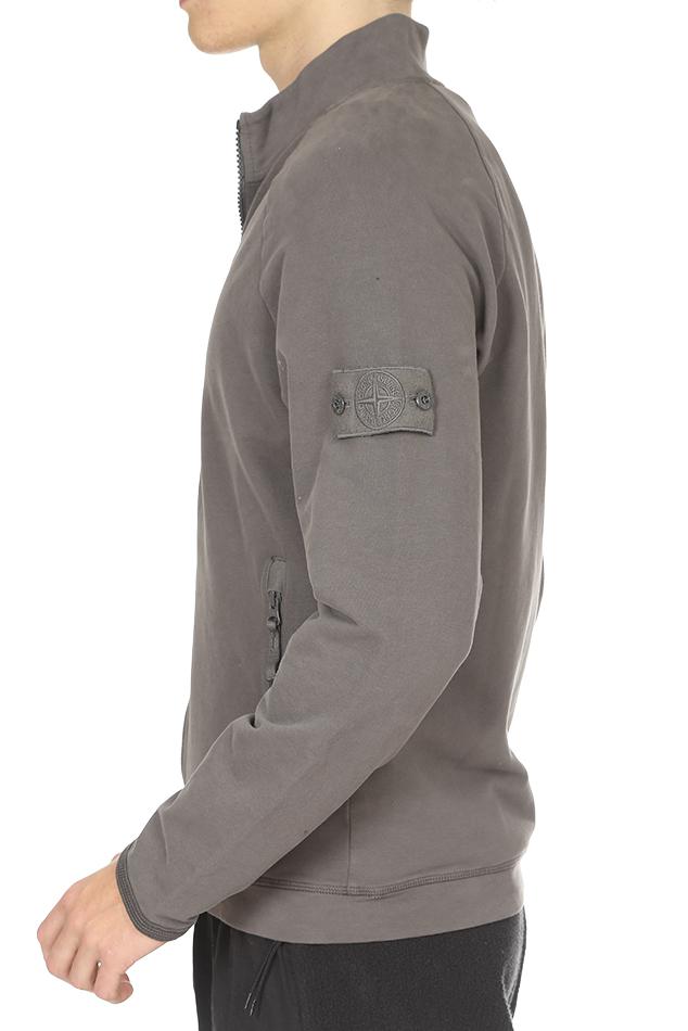 Stone Island Cotton Ghost Raglan Zip Up in Grey (Gray) for Men - Lyst