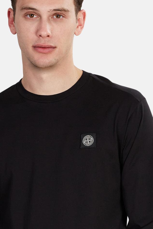 Stone Island Cotton Long Sleeve T-shirt in Black for Men | Lyst