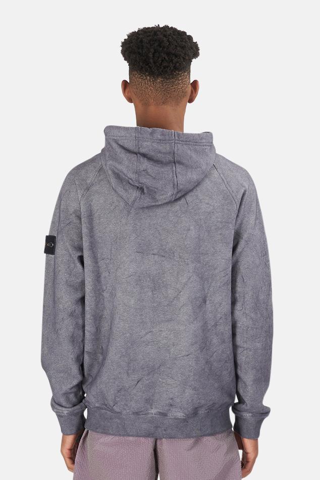 Stone Island Cotton Dust Treatment Hoodie Sweater in Purple for Men - Lyst