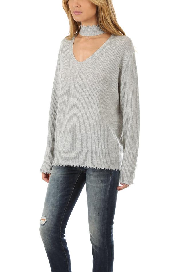 choker collar sweater