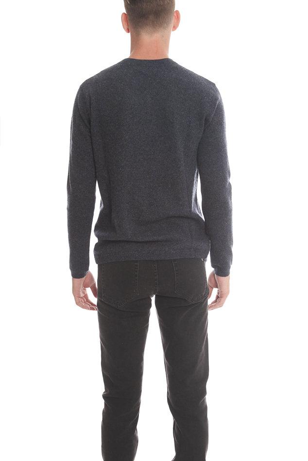 Blue & Cream Cashmere Modified V-neck Sweater in Blue for Men - Lyst