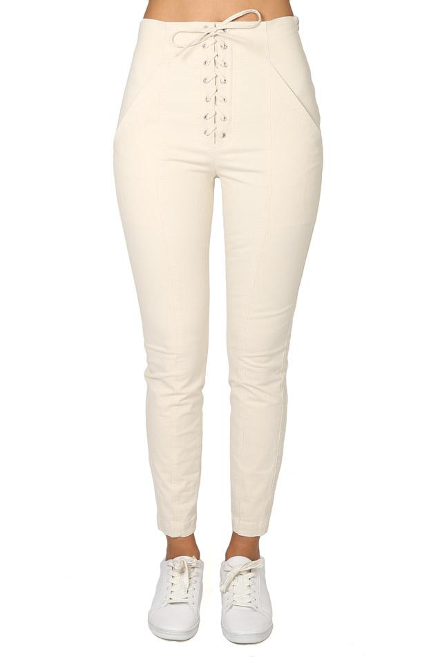 A.L.C. Cotton Kyle Lace-up Pant in 