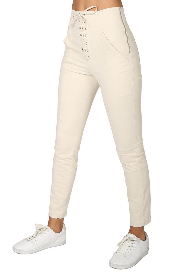A.L.C. Cotton Kyle Lace-up Pant in 