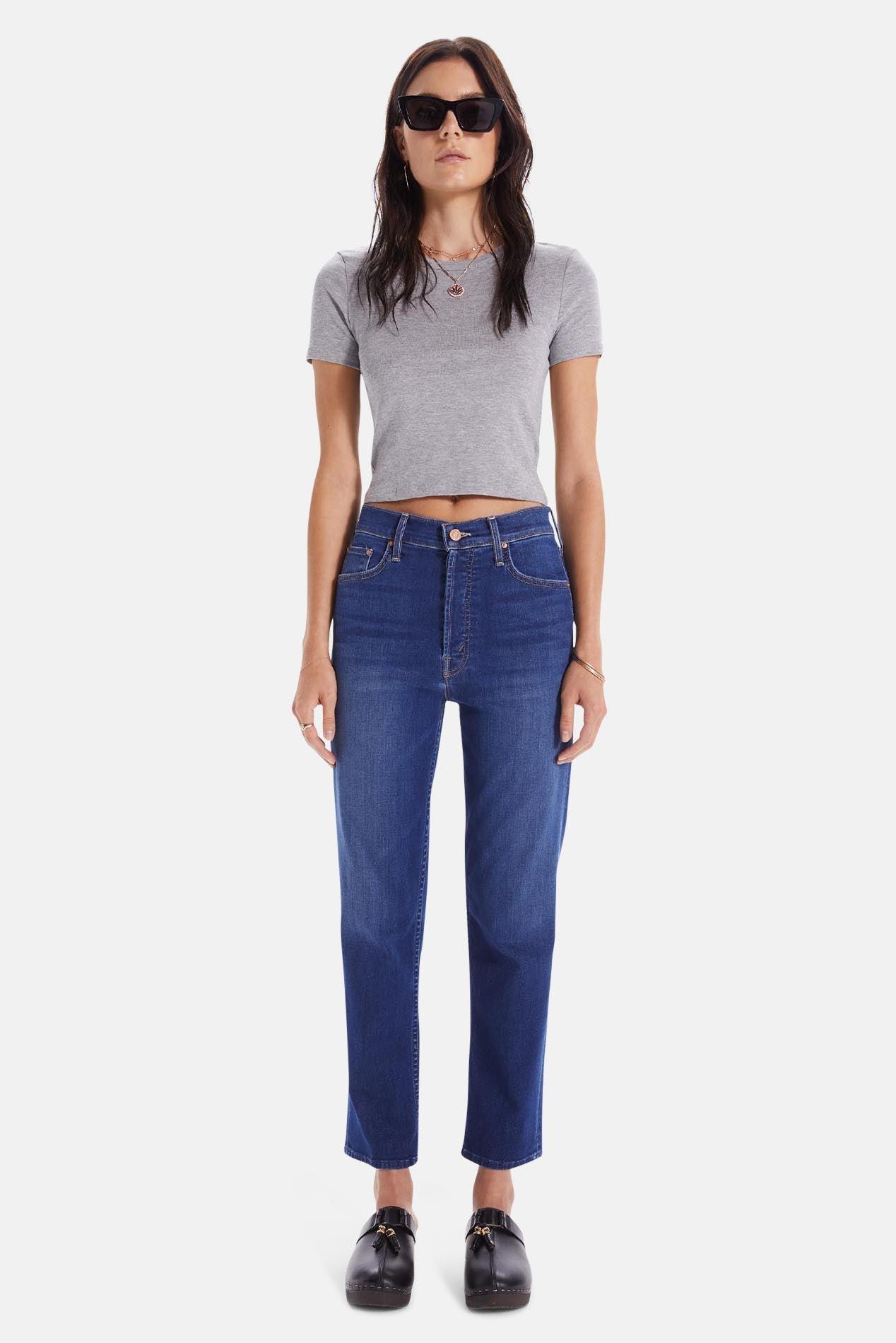 Mother Denim The Tomcat Jeans Snipped In The Bud in Blue | Lyst