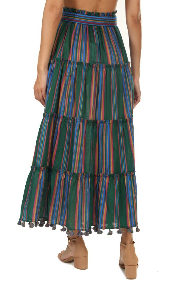 zimmermann striped skirt