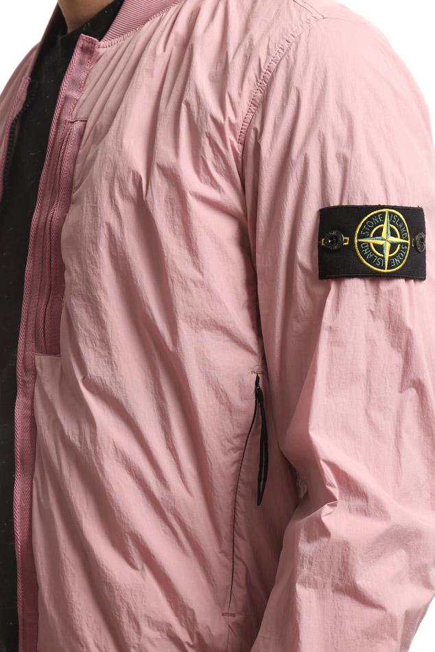 Stone Island Synthetic Bomber Jacket in Rose (Pink) for Men | Lyst
