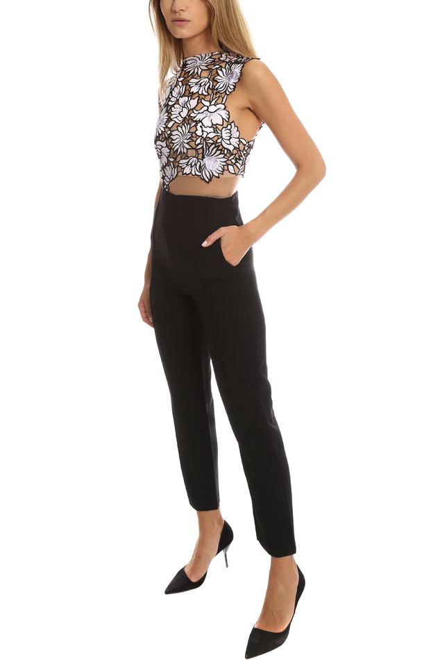 lilac lace jumpsuit